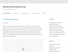 Tablet Screenshot of akademiaoszczedzania.pl
